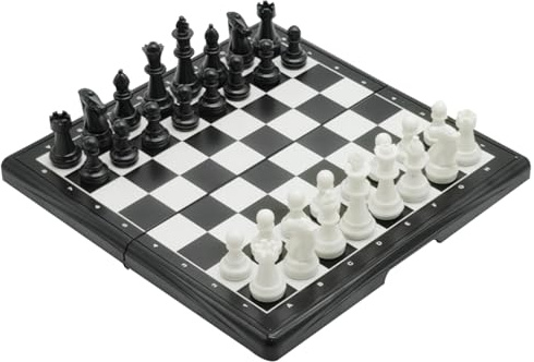 Set di scacchi magnetici da viaggio - 5,12x5,12x1,97 pollici, Giochi da tavolo educativi | Gioco di tradizionale per stimolare la creatività e migliorare le capacità di pensiero strategico