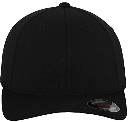 Flexfit Erwachsene Mütze Double Jersey, Black, S/M, 6778