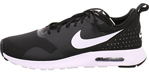 NIKE Men's Air Max Tavas Trainers, Black (Black/White), 11 UK