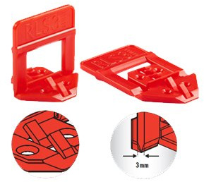 500 Unterlagen für Fugen von 1,5 mm und für Dicke von Fliesen von 3 bis 12 mm Raimondi Levelling System RLS Fliesen Verlegeplatten Zubehör Abstandhalter Badezimmer Küche Wohnzimmer Bodenbelag