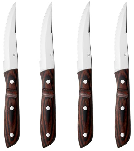 Gense Old Farmer Classic Steakkniv XL 23,5 cm 4 st Trä/Stål