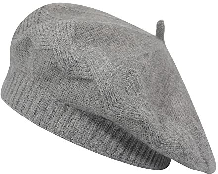 ZLYC Damen Baskenmütze Klassische Französischen Barett Einfarbig Warm Beret …