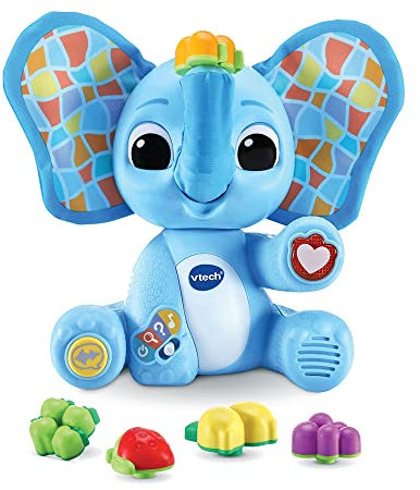 VTech - Gontran, Mon Éléphant Gourmand, Jouet Coucou caché Interactif – 18 Mois/4 Ans – Version FR