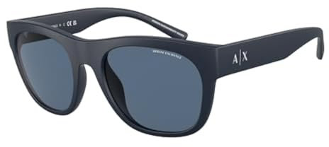 Armani Exchange AX4128SU Sonnenbrille, Mattblau, 55, Mattblau, 55, mattblau, 55