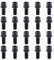 HouYeen Black Wheel Lug Bolt Studs M14x1.5 for Au-di A3 8P A4 B6 B7 A6 C6 A8 D2 Fabia Superb Mk2 Yeti 5L