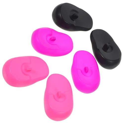 DEARMAMY Friseur-Ohrschutz: 3 Paar Wasserdichte Silikon-Ohrenschützer Für Haarfärbemittel Glätteisen Glätteisen Heiße Styling-Werkzeuge – Hitzeschutz-Abdeckung