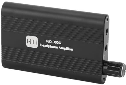 Kopfhörerverstärker, 3,5 Mm Professioneller HiFi-Kopfhörerverstärker, Impedanz 16–300 Ω, Tragbarer Kopfhörer-Lautstärkeverstärker, für MP3/MP4/Telefone/Digital-Player