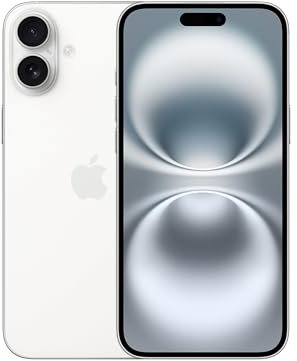 Apple iPhone 16 Plus 512 GB: 5G Mobile phone with Apple Intelligence, Camera Control, A18 Chip and a Big Boost in Battery Life. Works with AirPods; White