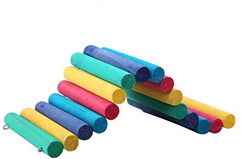 Generic Juguete de Madera para Roedores, Puente de Escalada Flexible para Hámster, Ratón, Rata, Juguete para Masticar, Hábitat