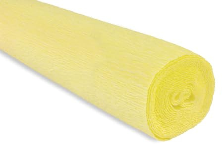 FloristryWarehouse Crepe Paper roll 180g (50 x 250cm) Lemon (Shade 574)