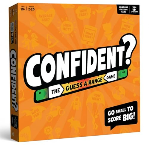 CONFIDENT? Board Game | The Smash Hit Guessing Game | Christmas Board Games for Families, Adults, Teens, Kids | Award-Winning Trivia Quiz Game with Brilliant Twist | 2-30 players, Ages 10+
