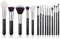 Jessup kit de pinceaux maquillages, 15 pièces pinceaux de maquillage professionnel noir argent picneau fond de teint correcteur poudre fard à paupières kit de pinceaux cosmétiques, T180