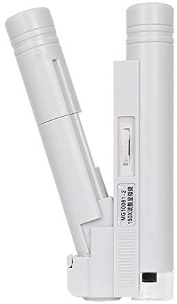 SunshineFace LED Beleuchtete Taschenmikroskop Schmuck Und Jade Identifikation mit Lampe Ideal für Die Schmuckindustrie