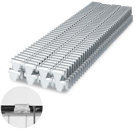 KAMSIN CL-72 Vertex Clips 3/4-Inch(18mm) Crown Hartco Clips 1120 PCS Galvanized M66 Clinch Clips for Clinching Tool, Clinching Clipper Gun, Spring Mattress (Galvanized, 1120 PCS/Box)
