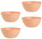 Engelland 4er Set Schalen Müslischalen Dessertschalen Salatschale Suppenschale Reisschale Bowl in Farbe apricot aus Kunststoff BPA-frei groß 900 ml