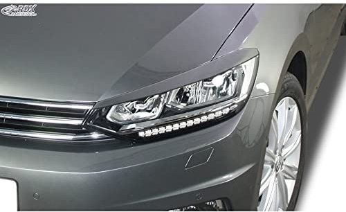 RDX Racedesign Scheinwerferblenden kompatibel mit Volkswagen Touran (5T) 2015- (LED) (ABS)
