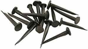 SISI UK 50 x Chiodi per moquette e tappezzeria 10 mm, 13 mm, 20 mm e 25 mm Chiodi Fini bruniti (15 mm)