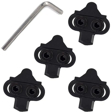 4 Stück Bike Cleats SPD, Bike Fahrrad Schuhplattenset, Selbstverriegelndes Pedal, Kompatible Mountainbike Teile, für Männer Frauen Mountainbike Schuhe
