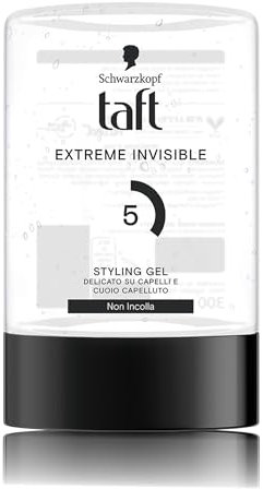 Schwarzkopf Taft Extreme Invisible Styling Gel 300ml, Gel per capelli con tenuta invisibile, con formula vegana, delicato su capelli e cuoio capelluto