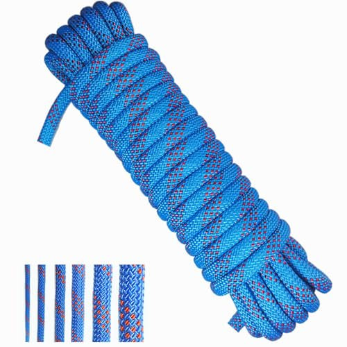 Treadstar、PolipropileneRope、Corda da 10 mm blu Rope 、 Staffa di ancoraggio Dock Lines Braided Rope Nylon Cordless (14 mm-20 metri)