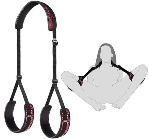 Open Legs Spreader Sex Bondage Restraints Sex Position Thigh Sling Straps | Bondage Rope Kit Restraints Set SM Adult Sex Swing Toy Bed Restraints for Couples Open Legs Spreader Bondage Set