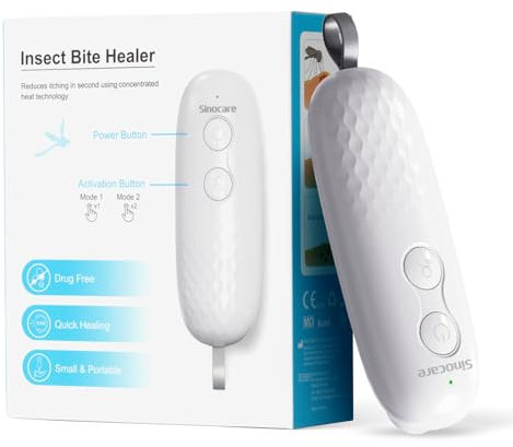 Dispositif contre les démangeaisons – Stylo anti-moustique sans substances chimiques – Soulage piqûres de moustiques, insectes, puces – Pour enfants, adultes – Usage maison et extérieur