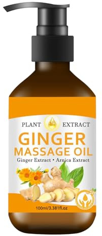 Ingweröl, natürliches Massageöl, entspannende Körperseren, gezielte Reliefformel, leichte Textur, 100 ml Größe, Bauchschenkelverbindungsverbindung zu Hause Spa