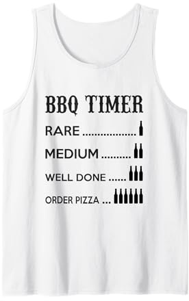 BBQ Timer - Funny Beer Bottles Rare to Order Pizza Tank Top