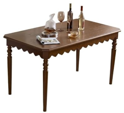CUISGOR Diner Table Home Retro Dining Table Desk Living Room Restaurant Solid Wood Workbench Dining Table