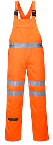 Portwest Hi-Vis Bib and Brace RIS, Size: XL, Colour: Orange, RT43ORRXL