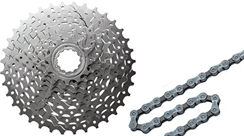 SHIMANO HG400 9 Speed MTB Hybrid Bike Cassette & Deore HG53 Chain Bundle 11/34 Bike part