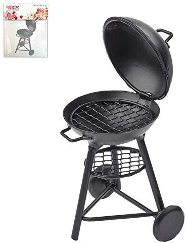 CREATIV DISCOUNT Miniatur- Grill aus Metall, 8,5x3,5cm