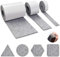 Self-Adhesive Felt Gliders, 3 Rolls of Self-Adhesive Felt for Furniture (100 cm x 10 cm + 100 cm x 5 cm + 100 cm x 2 cm), Cut Any Shape, Felt pad for Chairs, Floor Protection, Grey