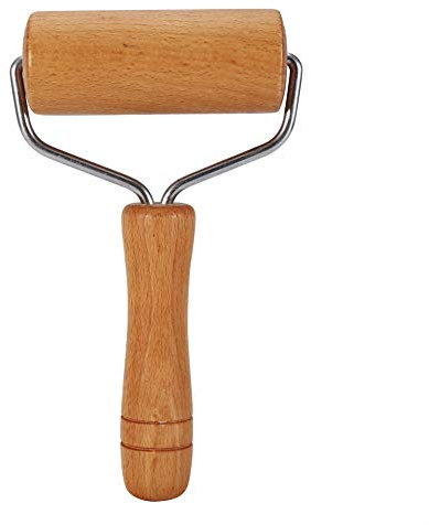 Mattarello Rullo, Mattarelli Rulli Rotella In Legno per Pizza Pasta Torta Rivestimento Antiaderente Accessori di Cottura Perfetti Fondente Torte e Frolla Pasticceria con Manici Panetteria Domestica