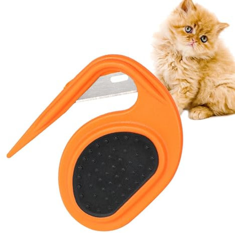 Hundepfleger F-ellkamm | F-ell-Entwirrer | Entfilzungsmesser Katze | Entfilzer Mit Stahlklinge | Haustier Verschütten Enthaarungskamm | Knotenkamm Beauty-tools Entfernen Von Verfilzungen