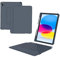 Nuflaz Clavier pour iPad 10 EME Génération (2022) & iPad 11 Pouces (A16 2025), Étui Clavier AZERTY avec Trackpad Multi-Touch, Fixation Magnétique, Utilisation Horizontale/Verticale, RGB 7 Couleurs