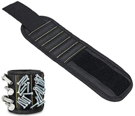 Magnetarmband Handwerker,Verstellbares Armband Für Handwerker,Magnetisches Armband Werkzeug,Magnetarmband Mit 10 Starken Magneten,Für Männer,Heimwerker,Einzigartiges Werkzeug,Kiuiom