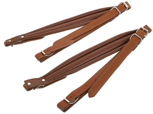 ABOOFAN 2 pezzi Tracolla Fisarmonica Regolabile in PU Colore Caffè per Bassi Cinghie Creative e Pratiche per Organetto e Strumenti Corda Leggera e Confortevole per Performance Esterne