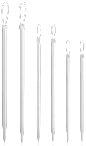 6 agujas de lana, agujas de coser con ojal grande, juego de agujas de relleno, aguja de lana para coser, aguja de costura, hilo de nailon, agujas para lana, grueso, ganchillo, tejer a mano, reparar