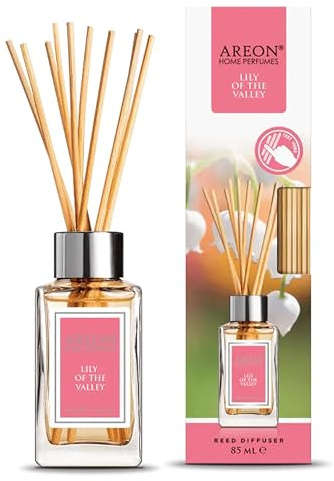 AREON Parfum d'ambiance Home Diffuseur de Parfum avec bâtons de rotin Maison & Bureau (Bouquet printanier 85ml.)