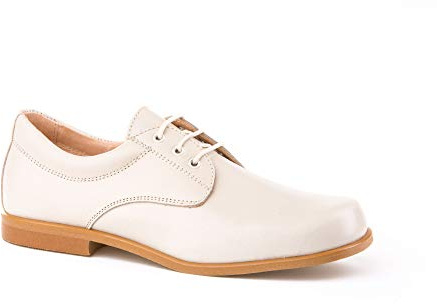 MI PEQUEÑA Zapatos de Ceremonia y Comunión de Piel para Niño Color Beige Talla 37