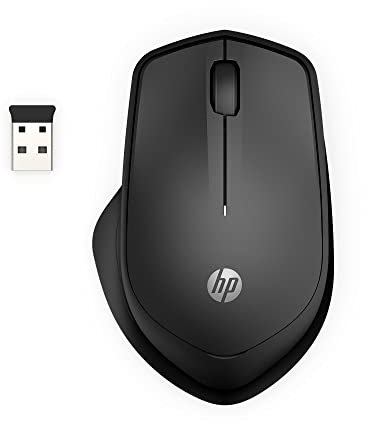 HP Wireless Silent 280M Mouse - Ergonomic Right-Handed Design, 18 Month Battery Life, and 2.4GHz Reliable Connection - Works for Computers and Laptops - Far Quieter Clicks Than Most Mice