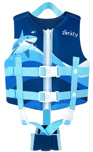 Zeraty Kinder Schwimmweste Schwimmen Jacke für Kleinkinder mit Einstellbare Sicherheits Straps Alter 1-9 Jahre / 22-88 lbs