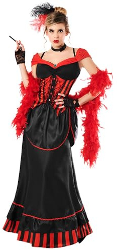 Boland – Kostym salong flicka, 3 delar, karnevalkostym för temafest, halloween eller karneval, vilda västar, cowgirl