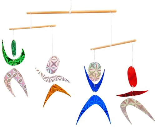 Purgano Color Dancers Hanging Mobile,Montessori Mobile, Infant Toy, Baby Mobile, Visual Tracking, Newborn Toy