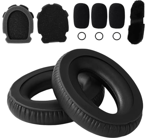 3st Mikrofonvindskydd Popfilter Skumskyddskit för Bose Aviation X A10 A20 Hörlurar, Reservöronkåpor Gummi-O-Ringar Öronkuddar och Huvudbandskudde (Svart)