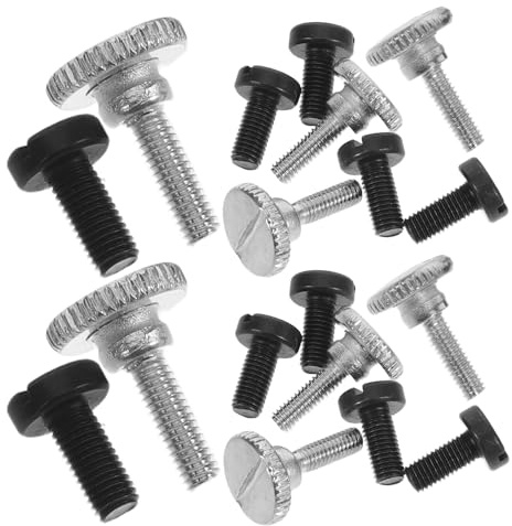 WEKAMOS 60 Pezzi Viti per Piedino Macchina da Cucire in Metallo Viti Testa Grande Ago Accessori per Riparazione e Piedino per Macchine da Cucire Professionali e Domestiche