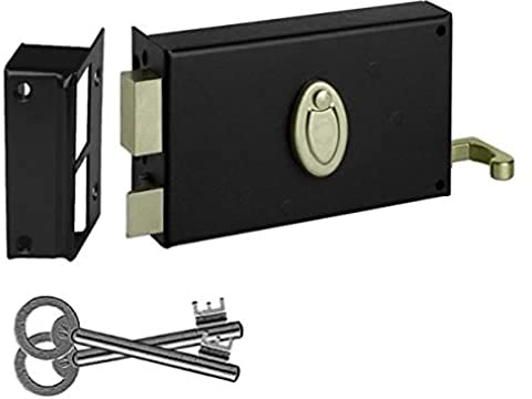 Abus FD0727207A SA H 4G T G Serrure en applique à tirage/horizontale avec fermeture à clé pour ouverture extérieur gauche 80 x 140
