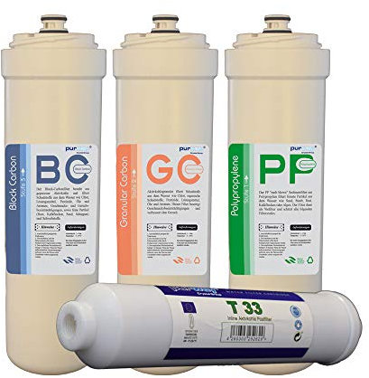 PUR Smart - Set completo di 4 cartucce di ricambio per impianto ad osmosi inversa