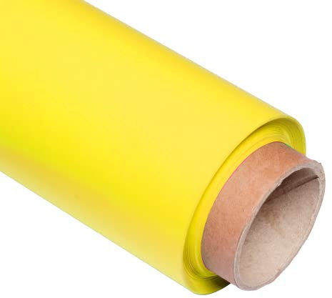 Pixapro 1.35x10m Paper Photo Background Easy Set-Up Video & Photography Backdrop Portable Background Paper Roll Photo Back Drop For Wedding, Portrait & Studio Kit (Lemon Yellow)